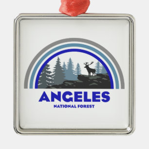 Angeles National Forest Rainbow Deer Metal Tree Decoration