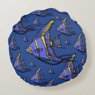 Angelfish #2 round cushion