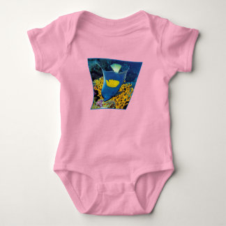 Angelfish at coral reef - Photographic design |  Baby Bodysuit