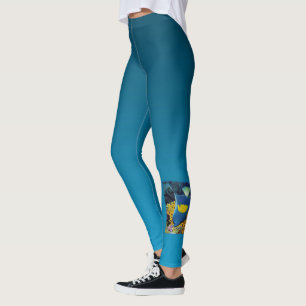Angelfish at coral reef - Photographic design Leggings