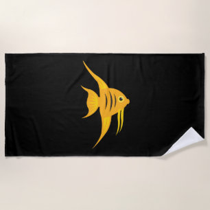 AngelFish_Beautiful Swimmer Beach Towel