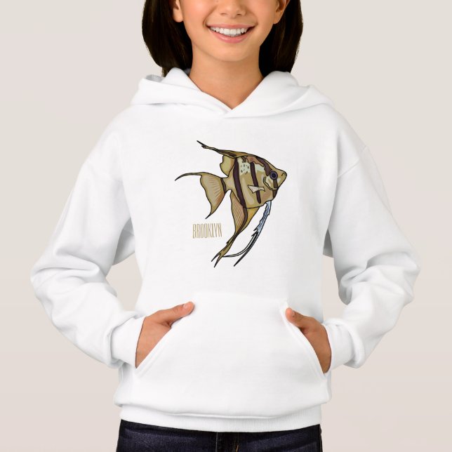 Angelfish cartoon illustration (Front)