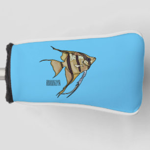 Angelfish cartoon illustration golf head cover
