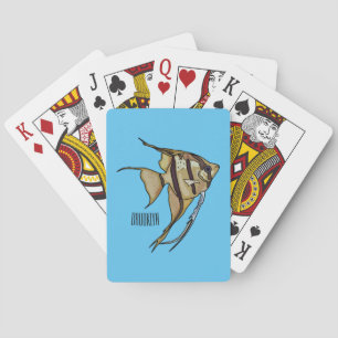 Angelfish cartoon illustration playing cards