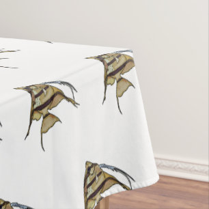 Angelfish cartoon illustration tablecloth