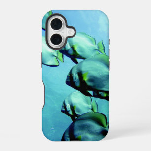 Angelfish Clear Blue Water iPhone 16 Case