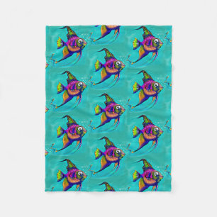 Angelfish Fleece Blanket