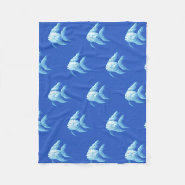 Angelfish Fleece Blanket (Front)