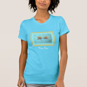 Angelfish Kiss, Kiss Woman's turquoise t-shirt