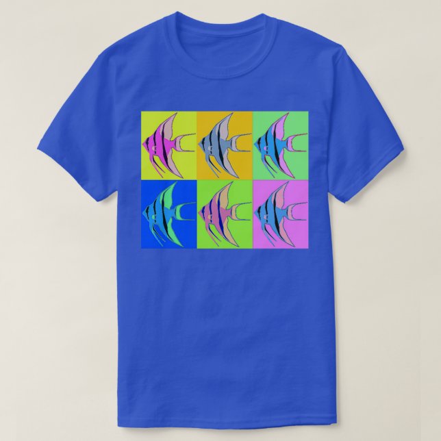 Angelfish Mod Art 1 T-Shirt (Design Front)