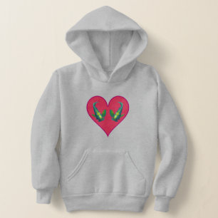 Angelfish Twins in a Red Heart - Illustration