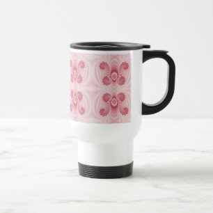 Angelheart Pink Fractal Design Travel Mug