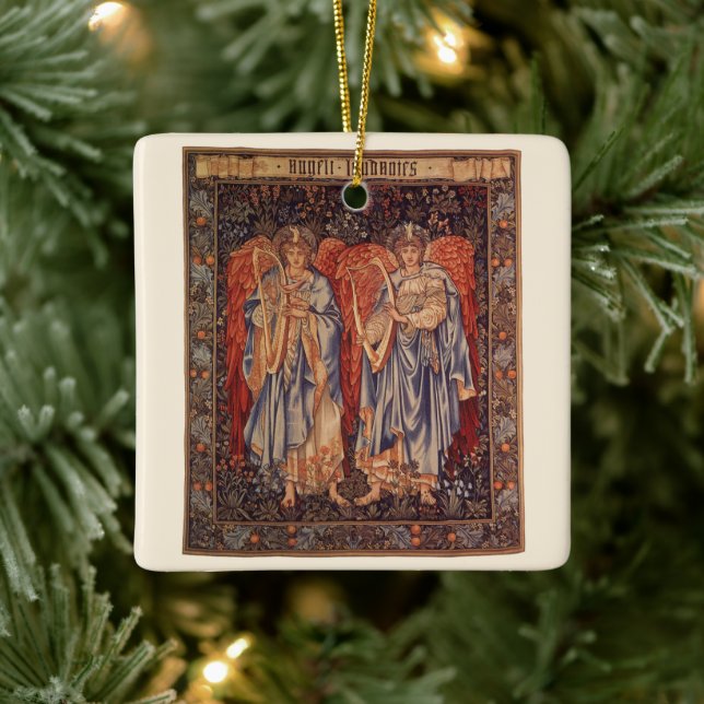 Angeli Laudantes by Sir Edward Coley Burne Jones Ceramic Ornament (Tree)