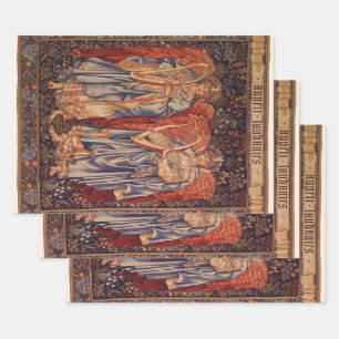 Angeli Laudantes (Praising Angels) by Burne Jones Wrapping Paper Sheet
