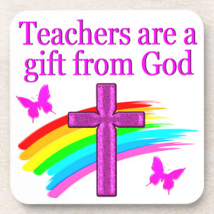 ANGELIC AND SPIRIT FILLED TEACHER DESIGN COASTER