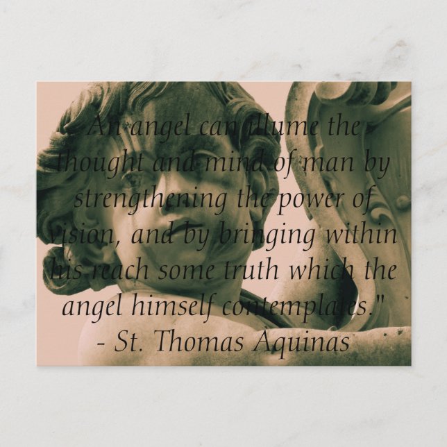Angelic Angel Quotes -  Angel Quotation Postcard (Front)