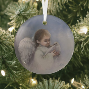 Angelic Blessings Glass Tree Decoration