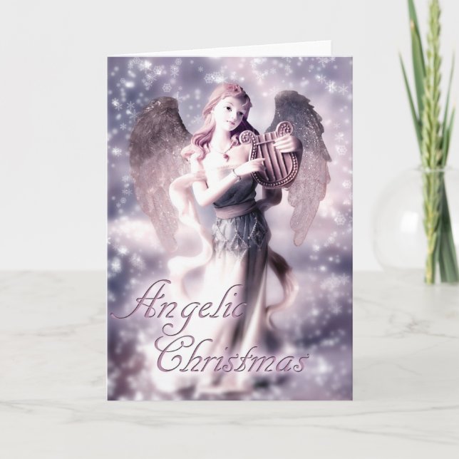 Angelic Christmas Holiday Card (Front)