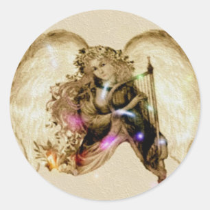 Angelic Classic Round Sticker