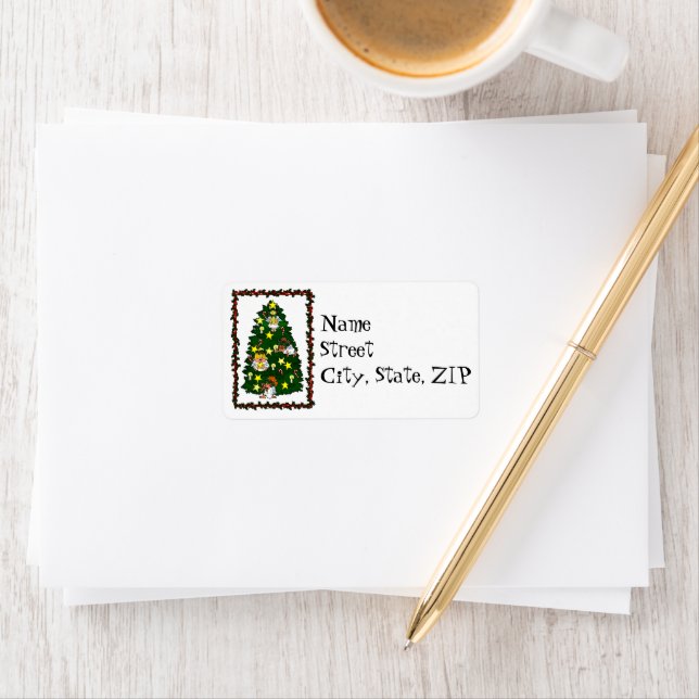 Angelic Decorators Colourful Christmas Labels (Insitu)