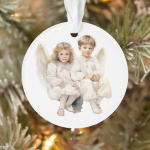 Angelic Duo, Children Angels  Ornament