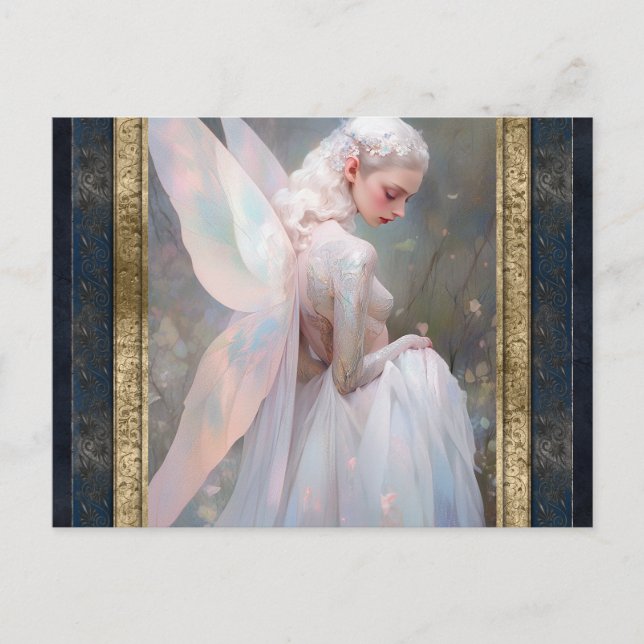 Angelic Fairy Woman Fantasy Art Postcard (Front)