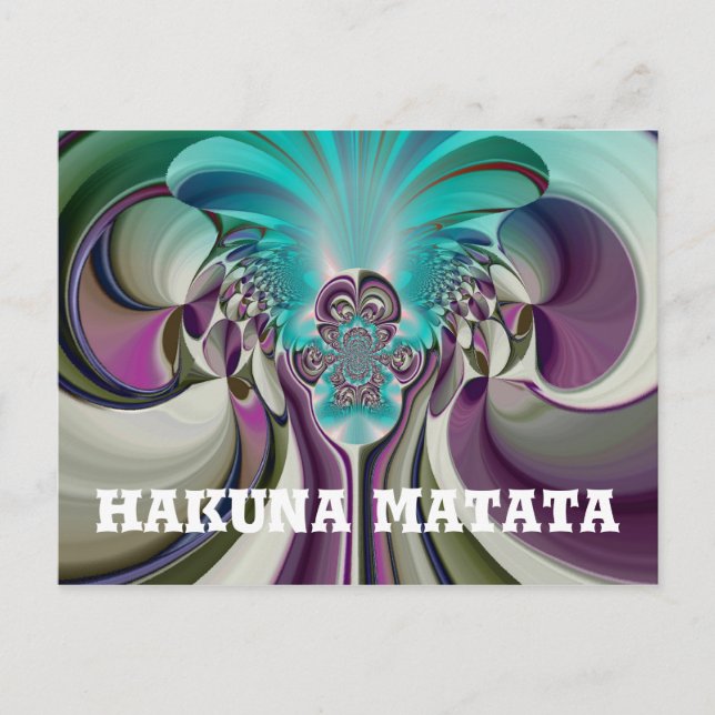 Angelic Hakuna Matata Gifts HeartCustom Product Postcard (Front)