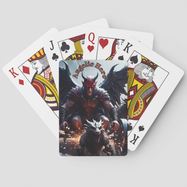 Angelic Hero Playing Cards (Back)