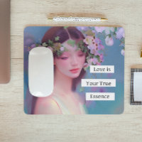 Angelic Maiden and Inspirational Quote Ethereal