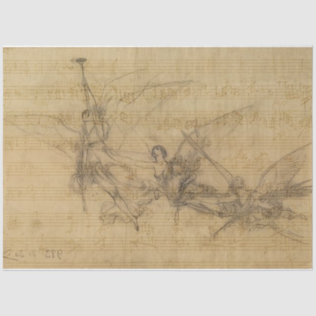 Angelic Music Decoupage Paper (Front)