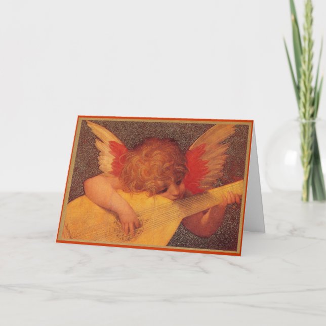 Angelic Musician - Christmas Holiday Card (Front)