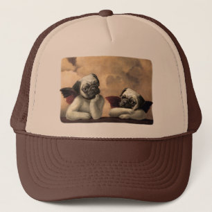Angelic Pug Cherub Gift Items Trucker Hat