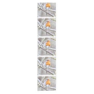 Angelic Robin Watercolor Short Table Runner
