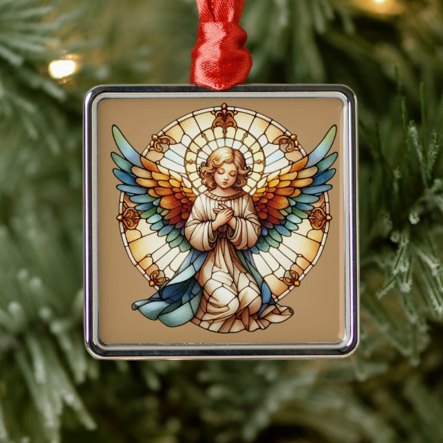 Angelic Stained Glass Reversible Metal Tree Decoration (Tree)
