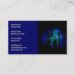 Angelic Statue Guardian Angel Business Card