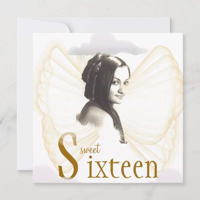 Angelic Sweet Sixteen Dream Invitation- Cust. Invitation (Front)