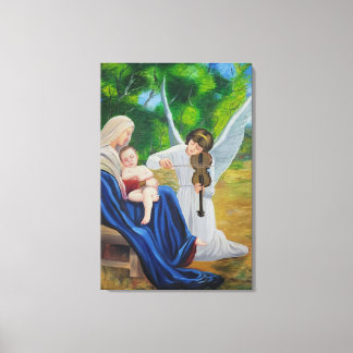 Angelic violin canvas print