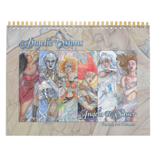 Angelic Visions - Fantasy Art - 12  Month Calendar