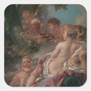 Angelica and Medoro Square Sticker