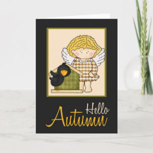 Angelica Autumn Angel Hello Autumn Card d1
