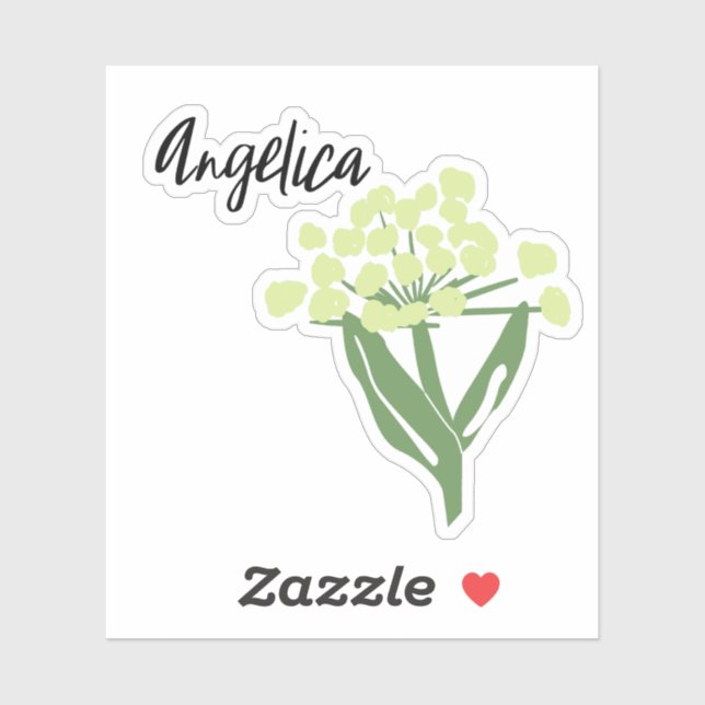 Angelica Herb Jar Sticker (Sheet)