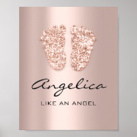 angelica Name Meaning New Baby Feet Rose Gift