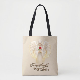 AngelicFaith GoldenHeart Tote Bag