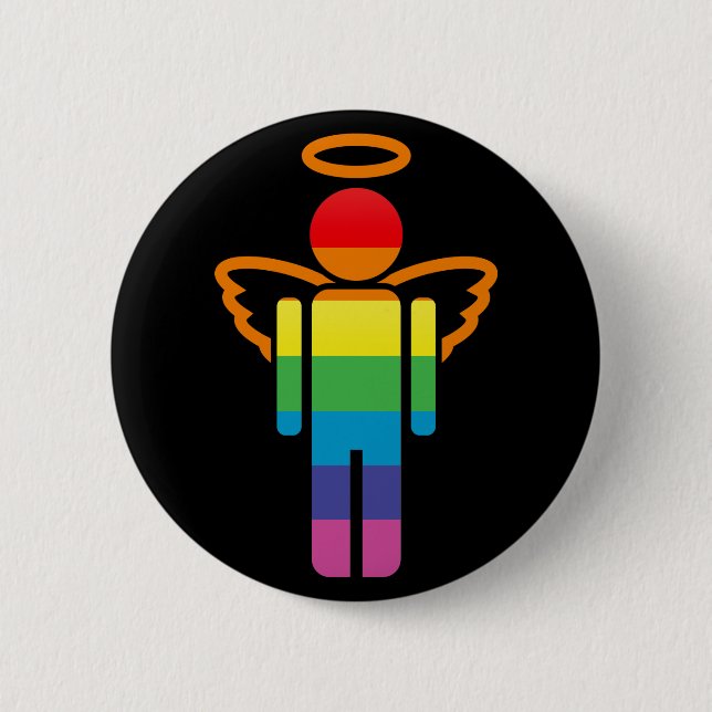angelicon. 6 cm round badge (Front)