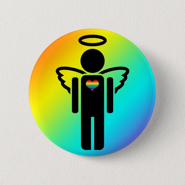 angelicon. 6 cm round badge (Front)