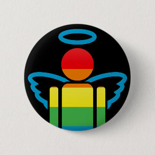angelicon. 6 cm round badge