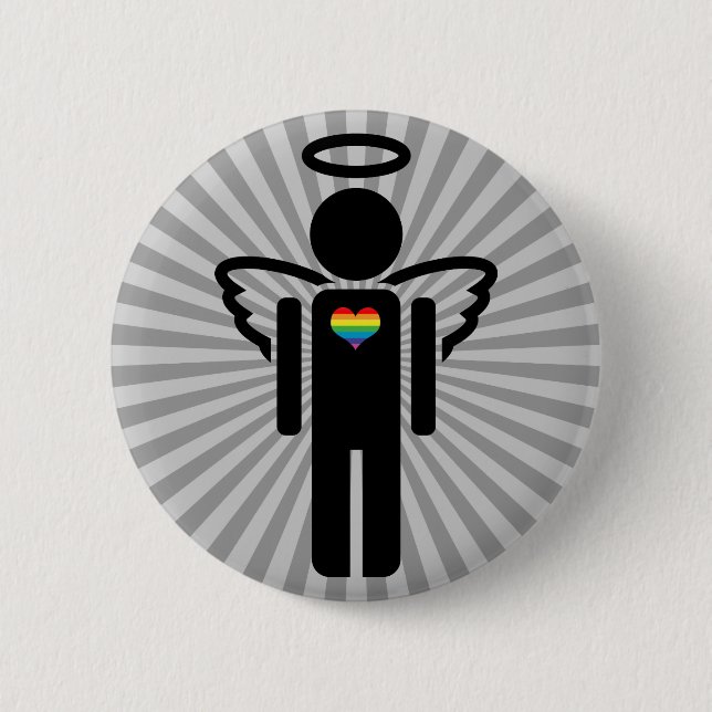 angelicon. 6 cm round badge (Front)