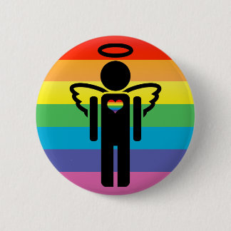 angelicon. 6 cm round badge