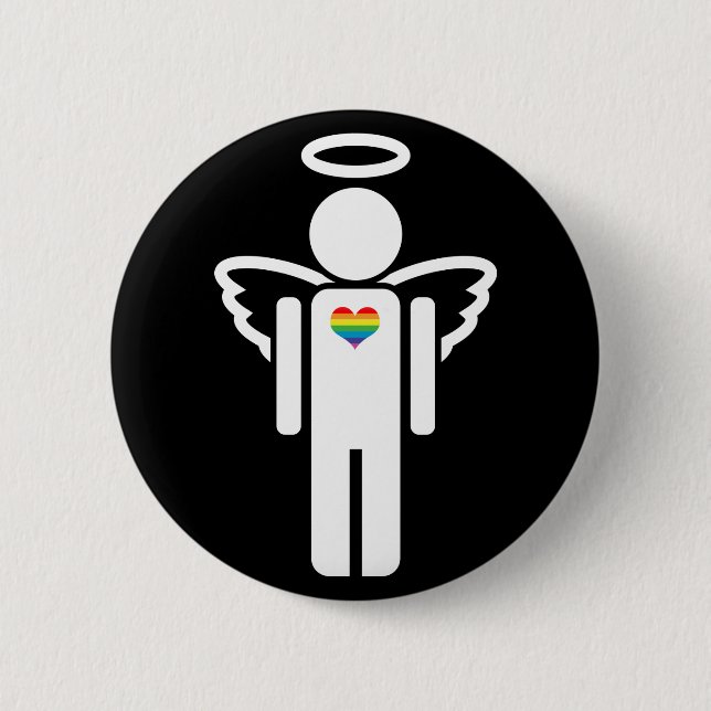 angelicon. 6 cm round badge (Front)