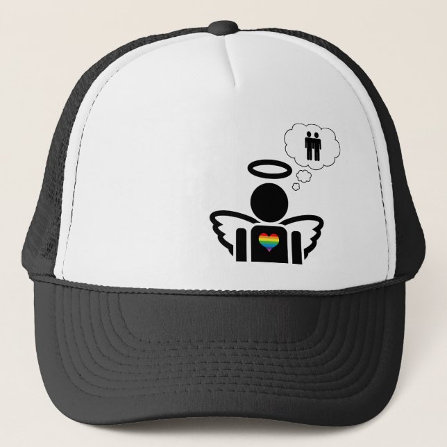 angelicon. boy dreams. trucker hat (Front)